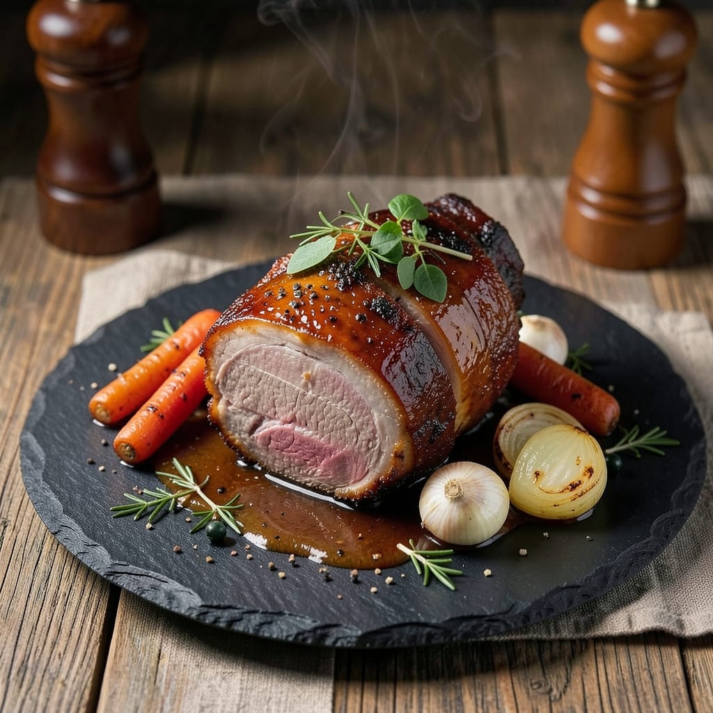 Bavarian Pork Recipe: Beer-Braised Crispy Edges and Tender Core