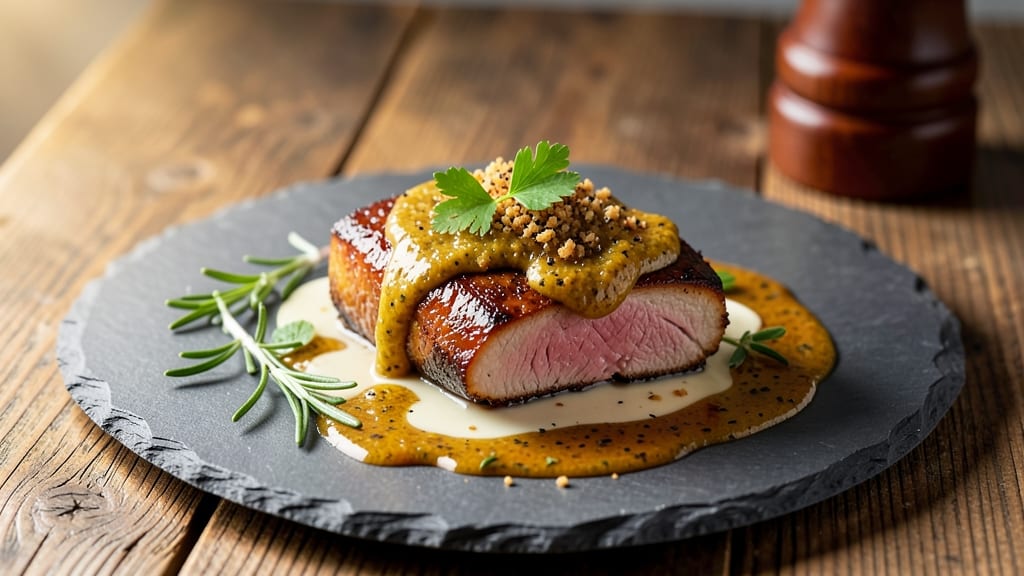 Michael Symon's Pork Chops Recipe: Herb-Crusted Crunch Over Juicy Pink Hearts