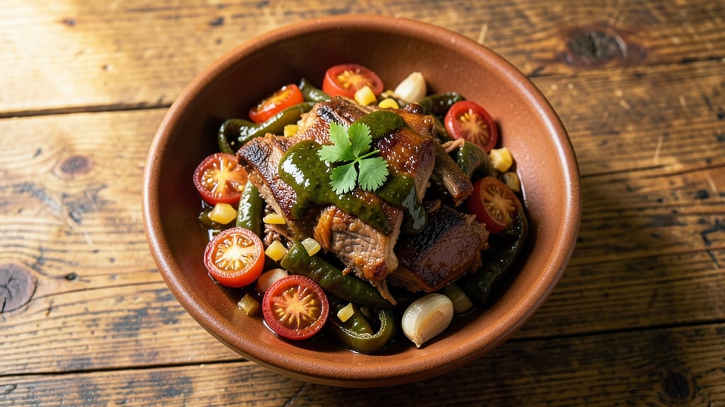 Mexican Pork Green Chili Recipe: Smoky Chile Heat With Melted Cheese Topping