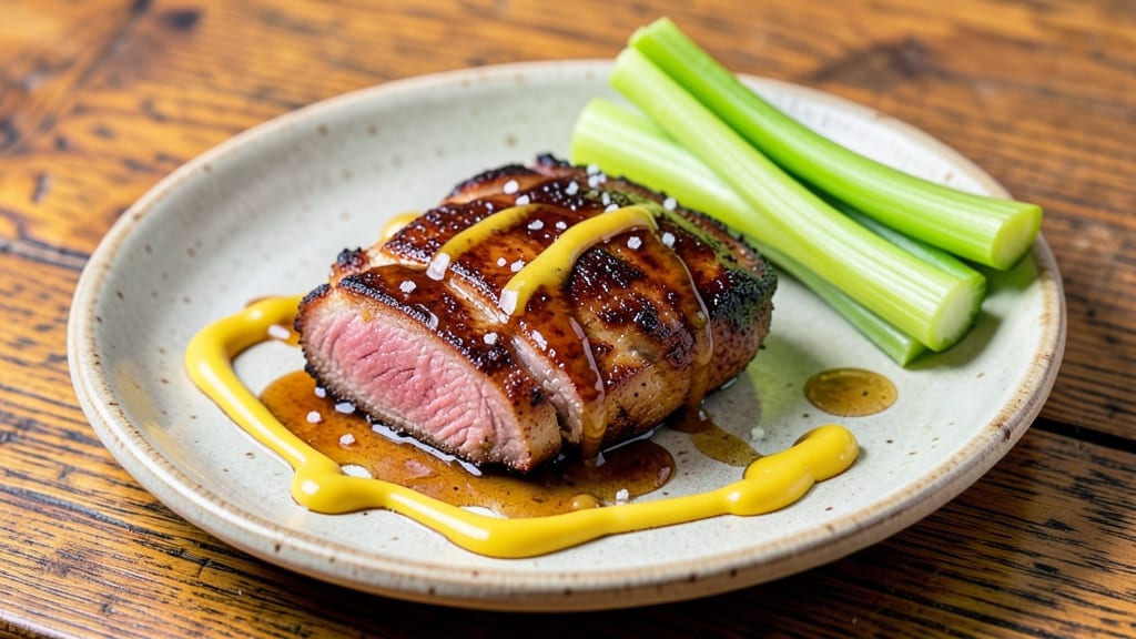 MN State Fair Pork Chop Recipe: Crispy Celery Crowns Over Apple-Cider Gravy