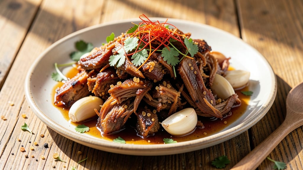 Aldi Carnitas Pork Shoulder Recipe: Crispy Celery Crowns Over Smoky Cinnamon Gravy