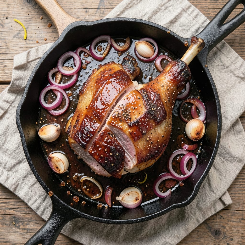 BBQ Pork Leg Recipe: Smokehouse-Infused Crispy Bark & Moist Pink Heart