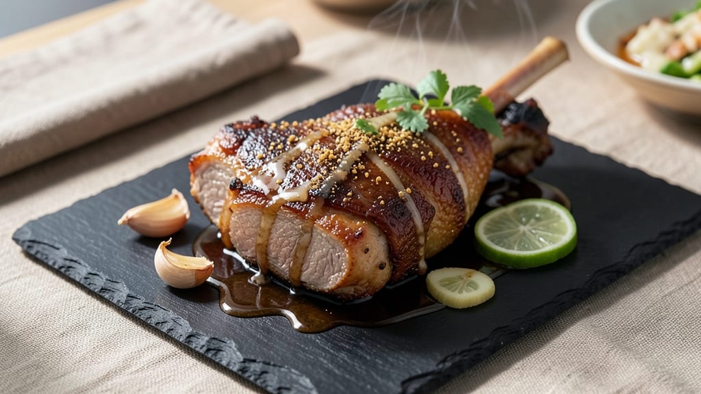 Asian Pork Neck Recipe: Five-Spice Braised Crunch Over Silky Gravy