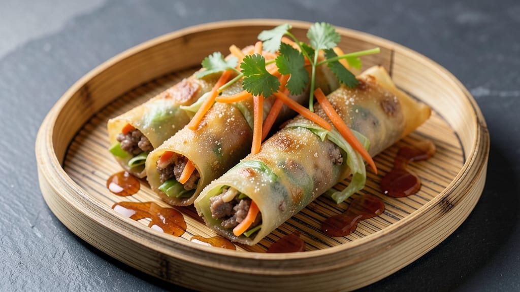 Minced Pork Spring Rolls Recipe: Crispy Wraps Stuffed With Savory Pork and Fresh Herbs