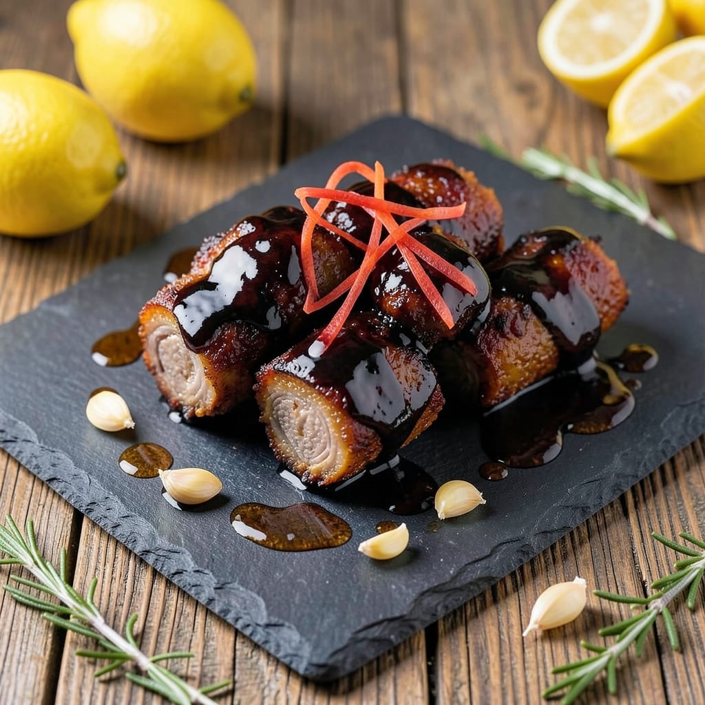 Black Sweet Vinegar Pork Trotters Recipe: Slow-Braised Umami Crunch