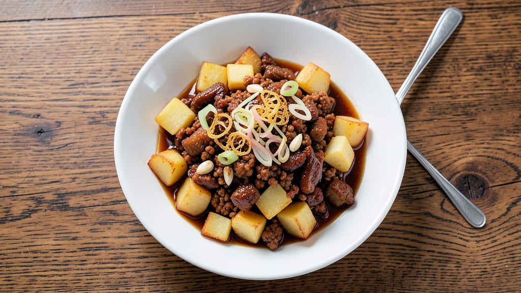 Minced Pork Potato Chinese Recipe: Wok-Fried Crispy Edges and Silky Centers