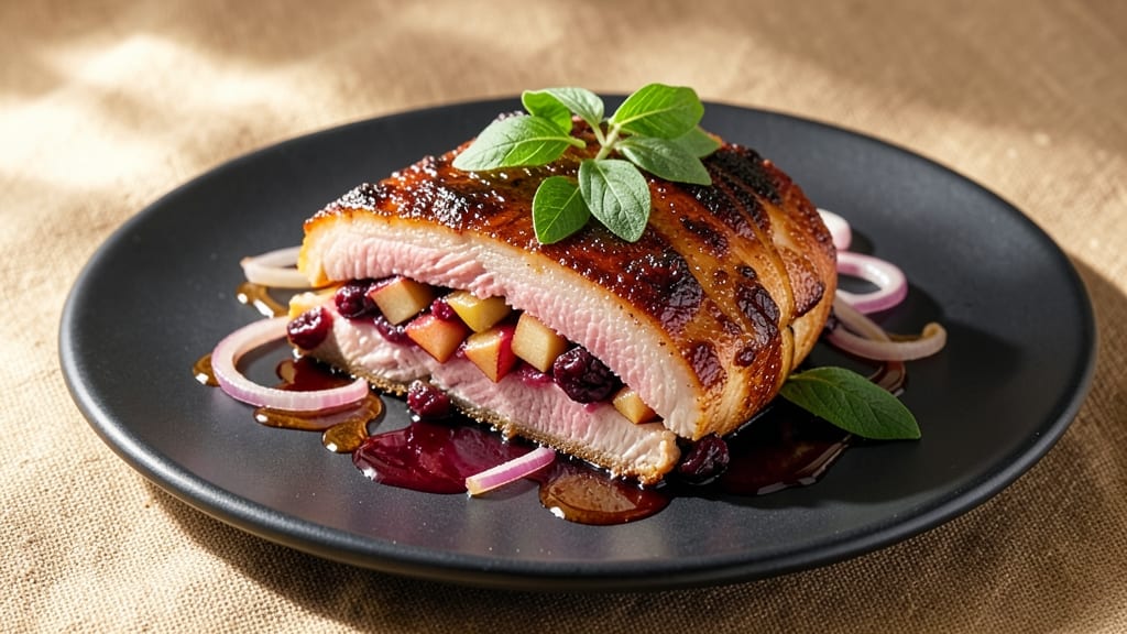 Apple Cranberry Stuffed Pork Tenderloin Recipe: Sweet-Tart Filling That Pops With Every Bite