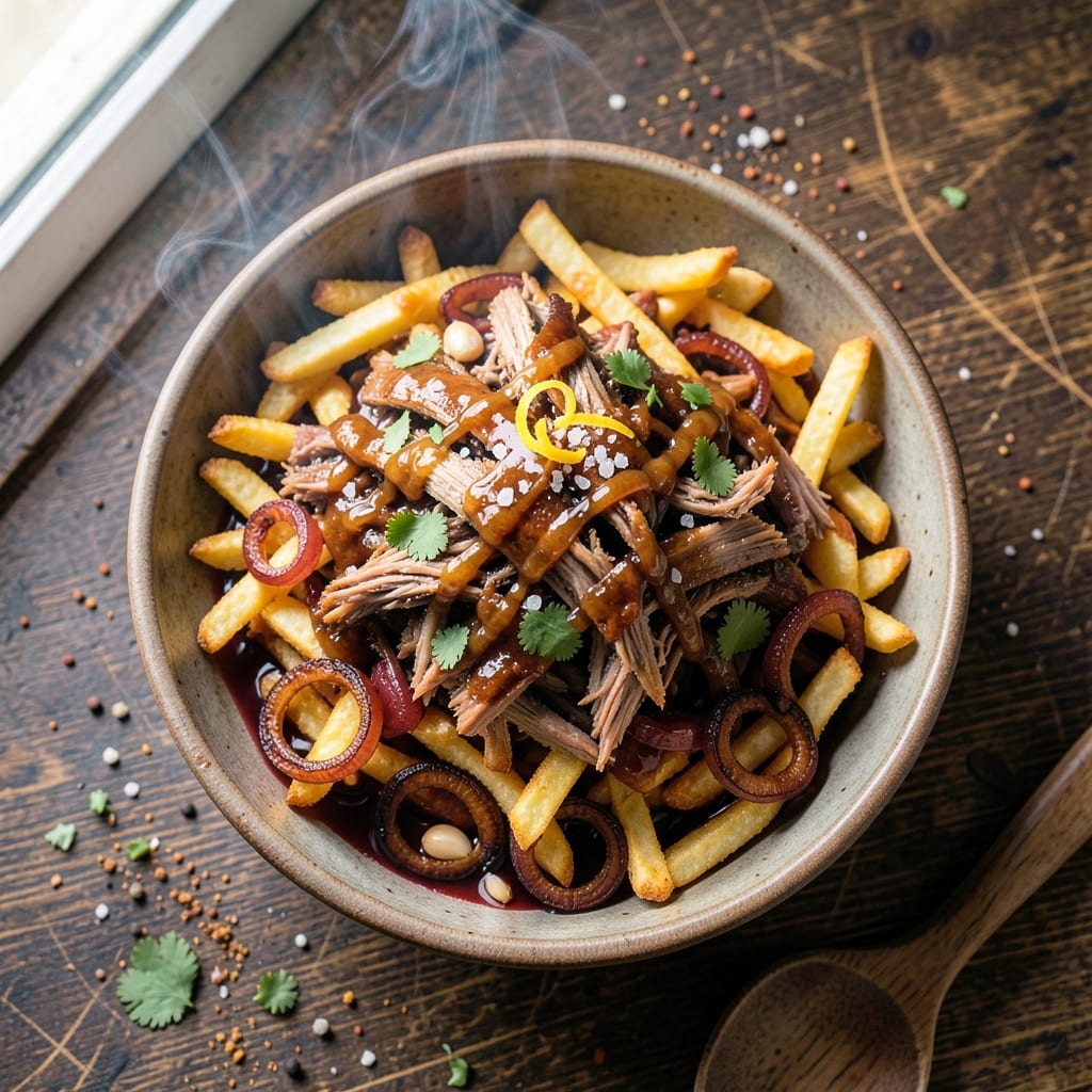 BBQ Pulled Pork Fries Recipe: Smoky-Sweet Crunch Meets Melty Cheese