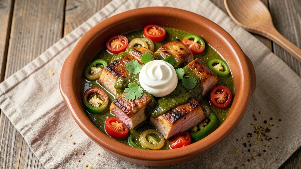 Mild Pork Green Chili Recipe: Smoky Mild Heat With Creamy Tomato Base
