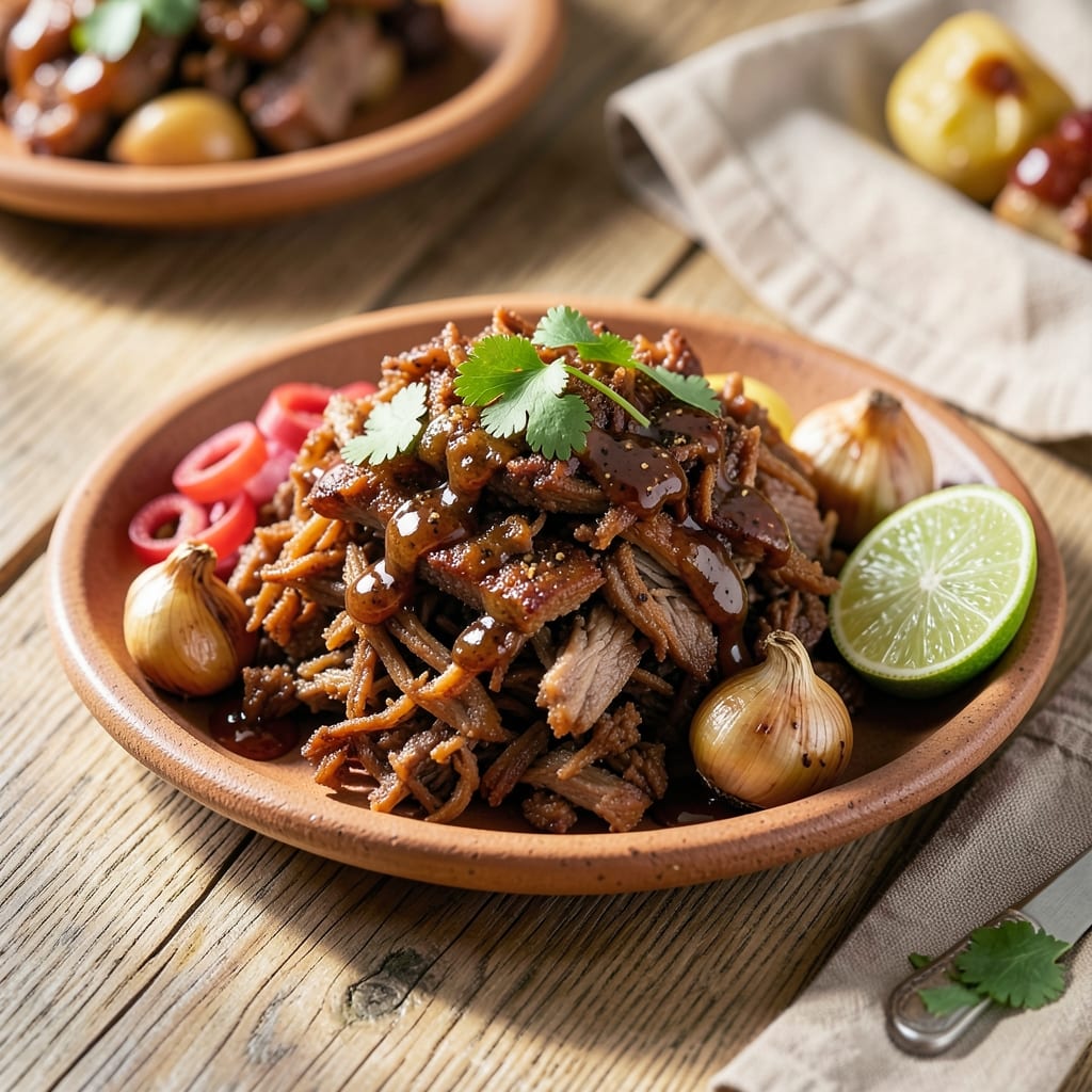 BBQ Pork Carnitas Recipe: Crunchy Crust and Shred-It-Yourself Tenderness
